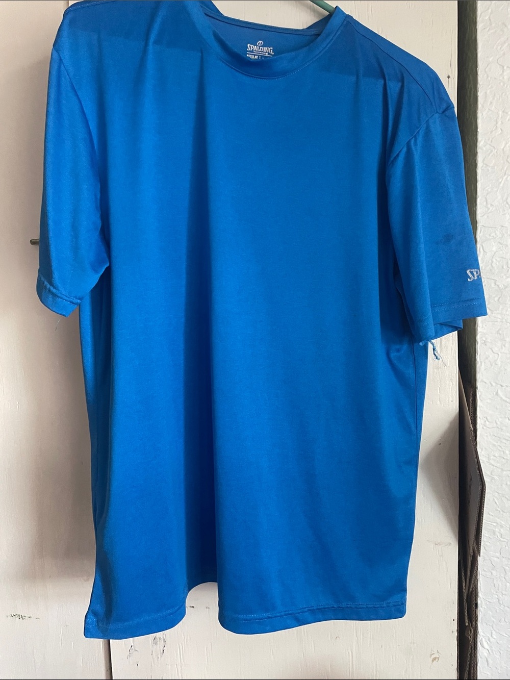 Spalding Men's Short Sleeve Athletic Tee — Royal Blue